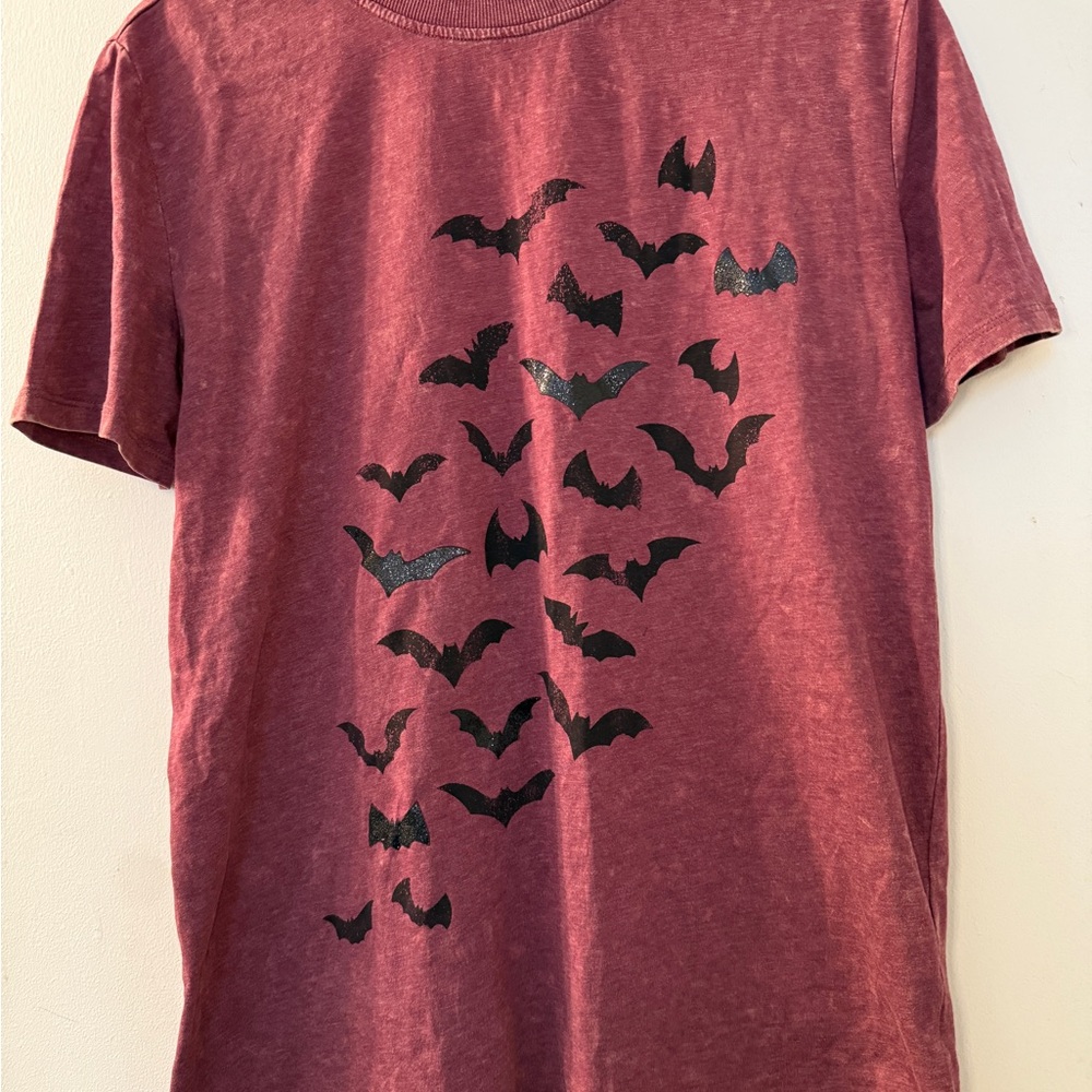 Maurices Halloween Bats Oversized Fit Graphic Tee